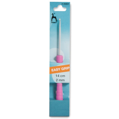 Pony Easy Grip Crochet Hook With Colour Coded Handle Crafts 14cm - Select Size - Home - Crafts