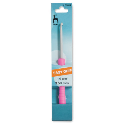 Pony Easy Grip Crochet Hook With Colour Coded Handle Crafts 14cm - Select Size - Home - Crafts