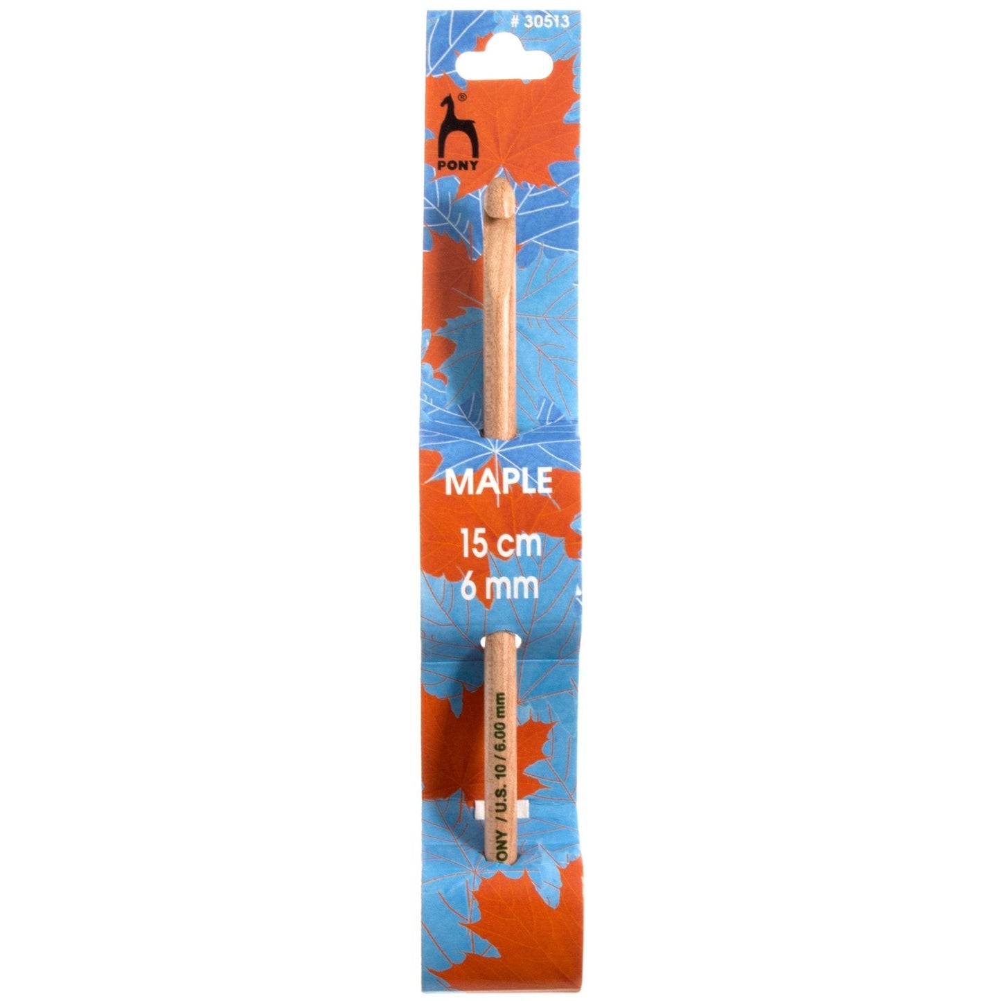 Pony Maple Wood Standard Crochet Hook Polished Crafts 15cm/17cm - Select Size - Home - Crafts