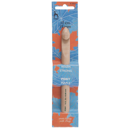 Pony Maple Wood Standard Crochet Hook Polished Crafts 15cm/17cm - Select Size - Home - Crafts
