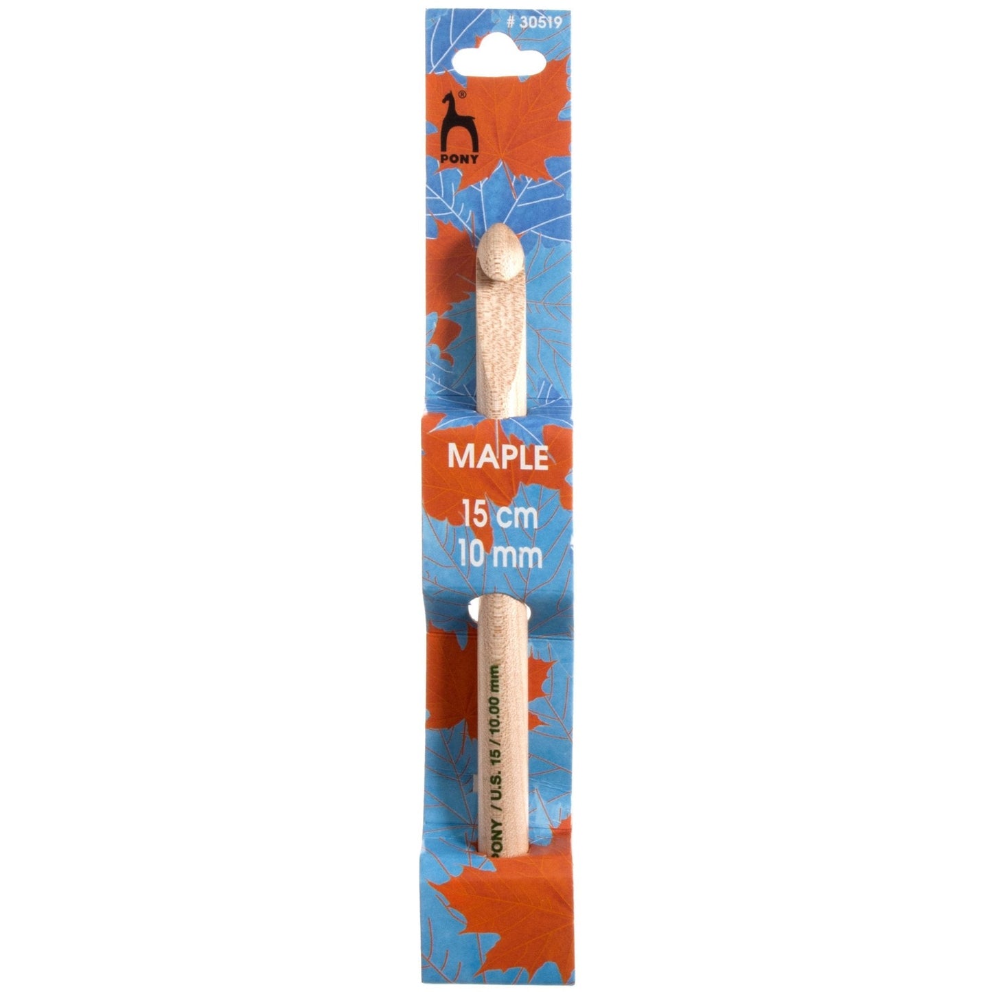 Pony Maple Wood Standard Crochet Hook Polished Crafts 15cm/17cm - Select Size - Home - Crafts