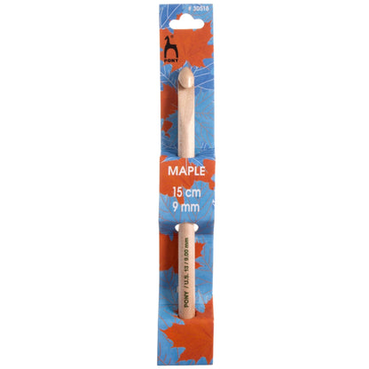 Pony Maple Wood Standard Crochet Hook Polished Crafts 15cm/17cm - Select Size - Home - Crafts