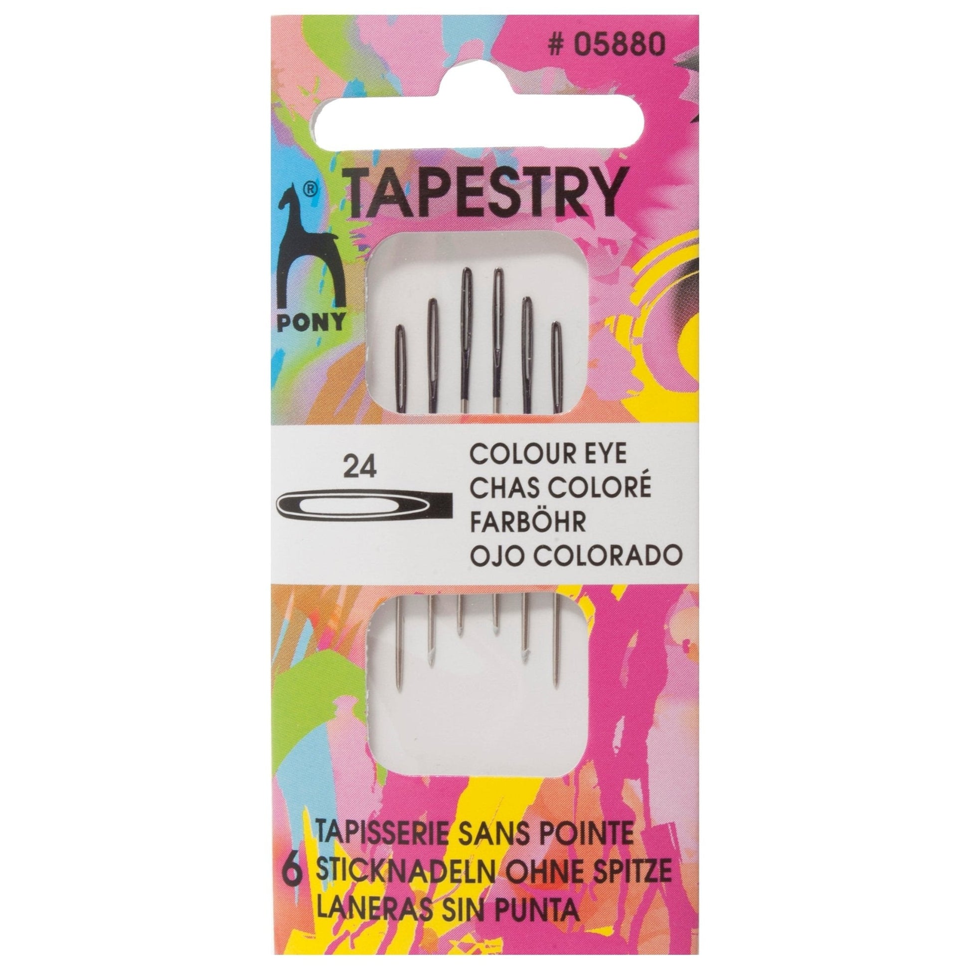 Pony Tapestry Needles Colour Coded Eye Blunt Tip Hand Sewing Craft - Select Size - Home - Crafts