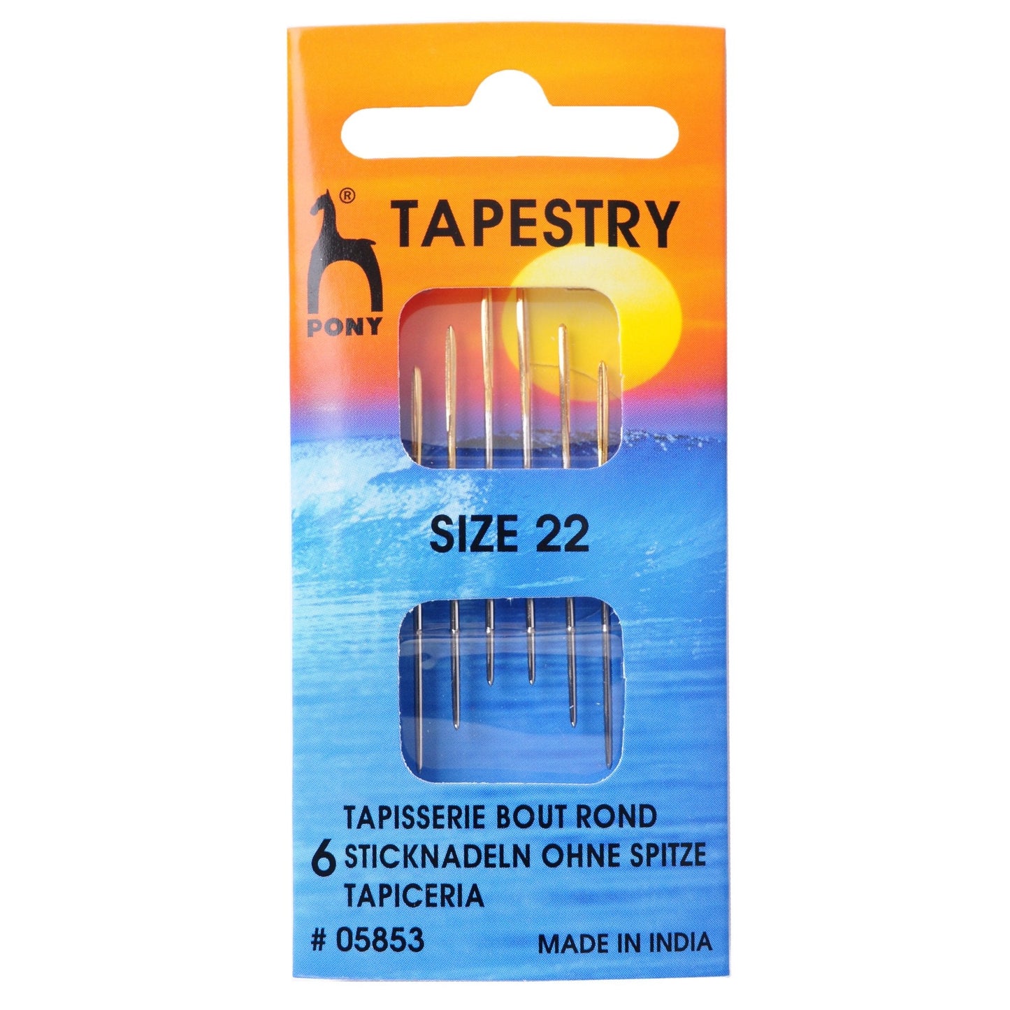 Pony Tapestry Needles Gold Eye Blunt Tip Hand Sewing Yarn Crafts - Select Size - Home - Crafts