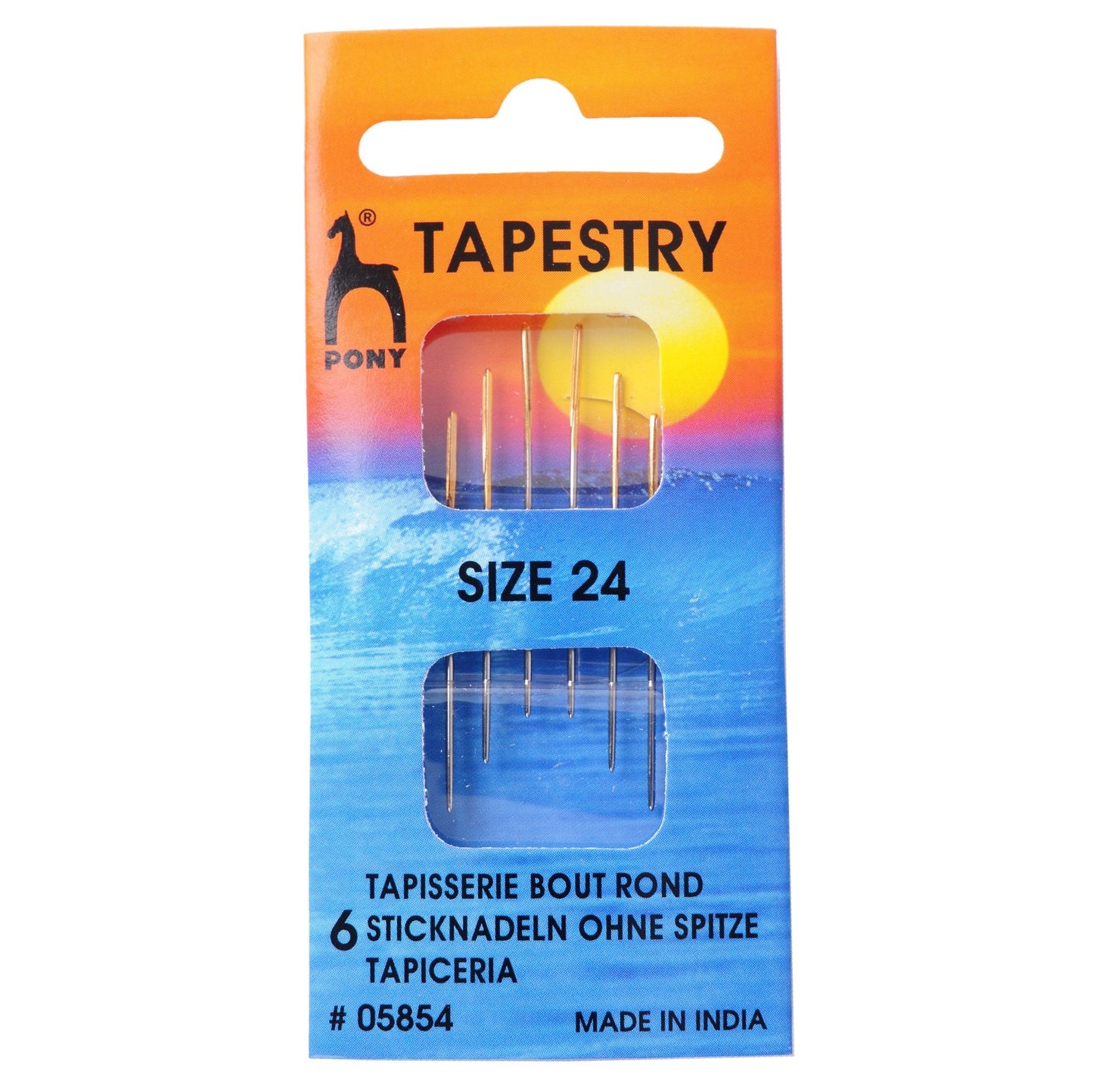 Pony Tapestry Needles Gold Eye Blunt Tip Hand Sewing Yarn Crafts - Select Size - Home - Crafts