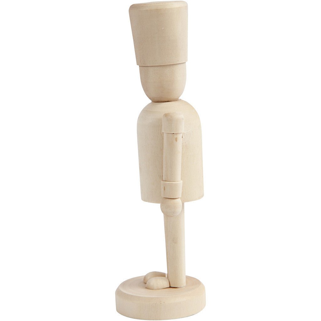 Poplar Wood Decoration Figure With Moving Hands Crafts H: 13 cm - The Queens Guard - Home - Crafts