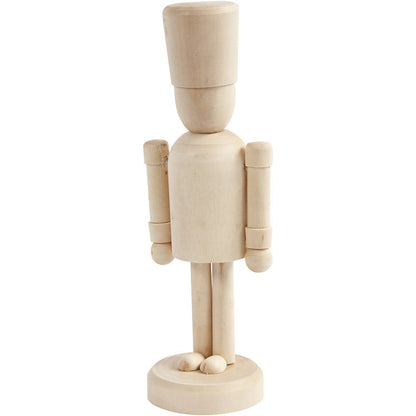 Poplar Wood Decoration Figure With Moving Hands Crafts H: 13 cm - The Queens Guard - Home - Crafts