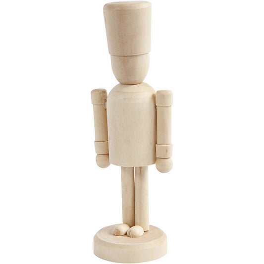 Poplar Wood Decoration Figure With Moving Hands Crafts H: 13 cm - The Queens Guard - Home - Crafts