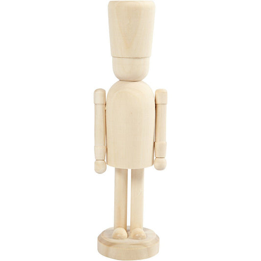 Poplar Wood Decoration Figure With Moving Hands Crafts H: 18 cm - The Queens Guard - Home - Crafts
