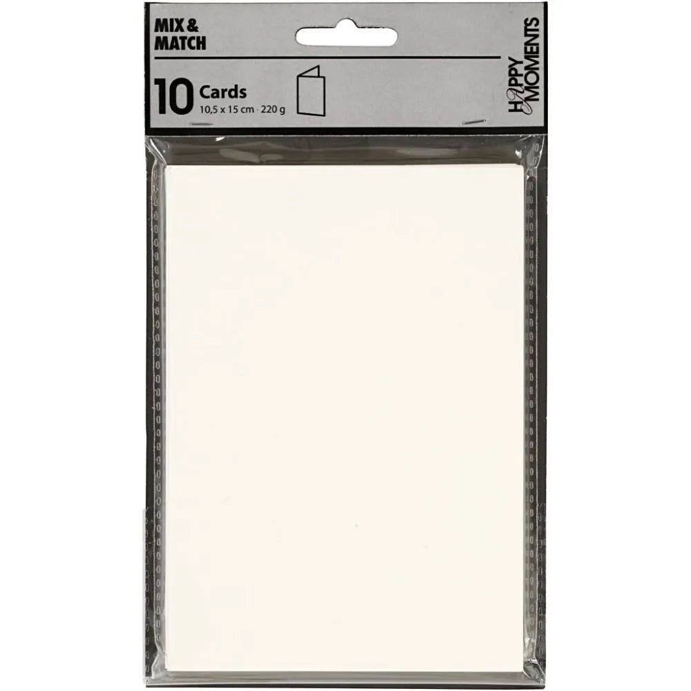 Postcards Plain Minimalistic Paintable Fine Embossed Texture Two-Colour