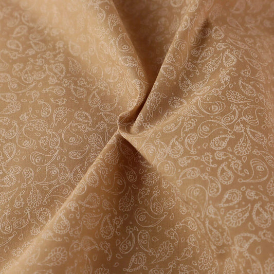 Pretty Paisley Beige Shabby Chic Polycotton Floral Fabric - Home - Crafts