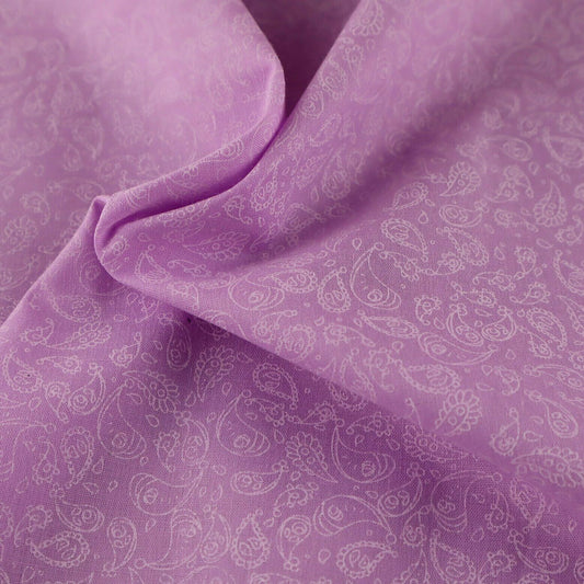 Pretty Paisley Lavender Shabby Chic Polycotton Floral Fabric - Home - Crafts