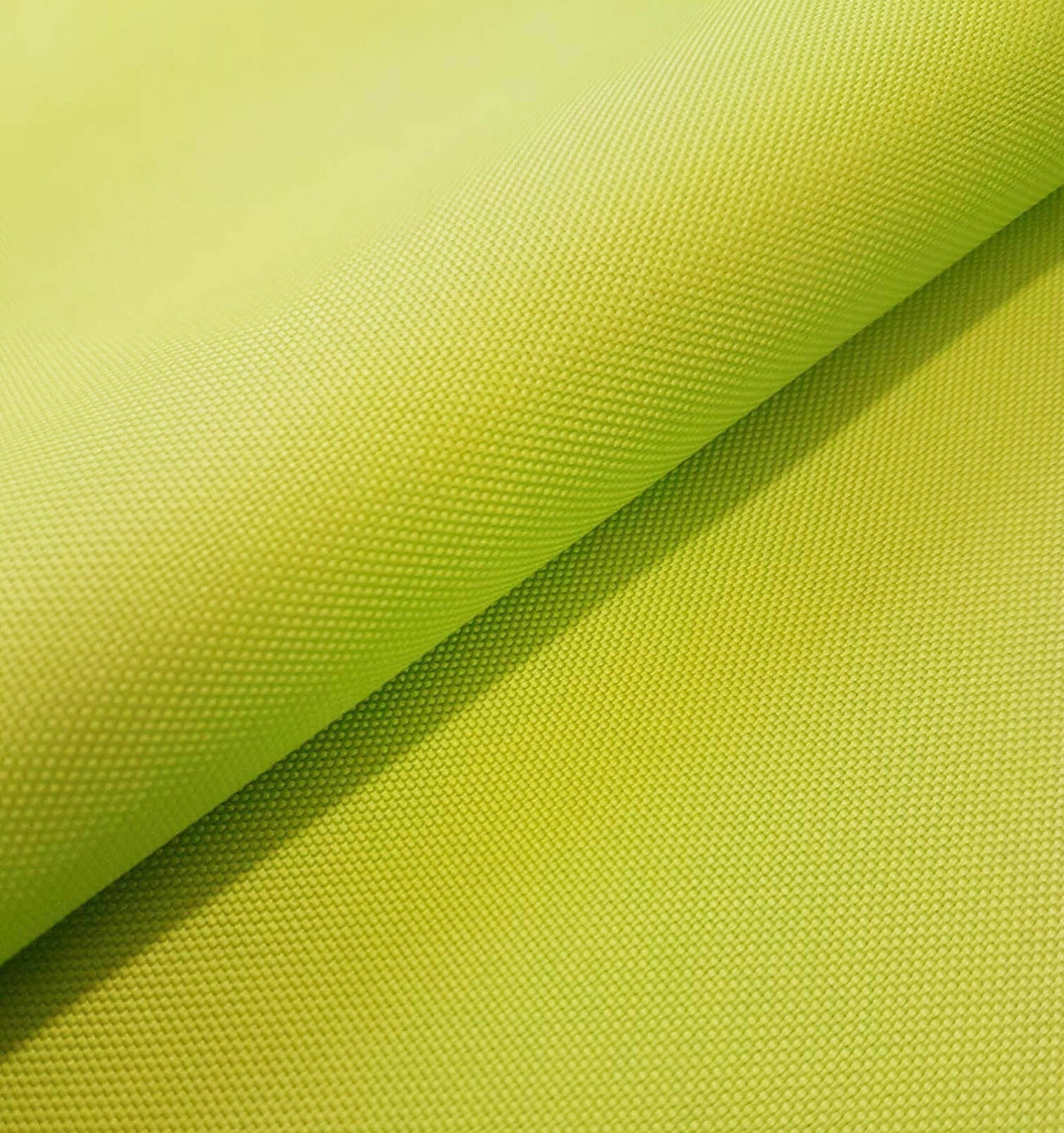PU Coated Polyester Woven Waterproof Tough Durable Fabric Select Size - LIME - Home - Crafts