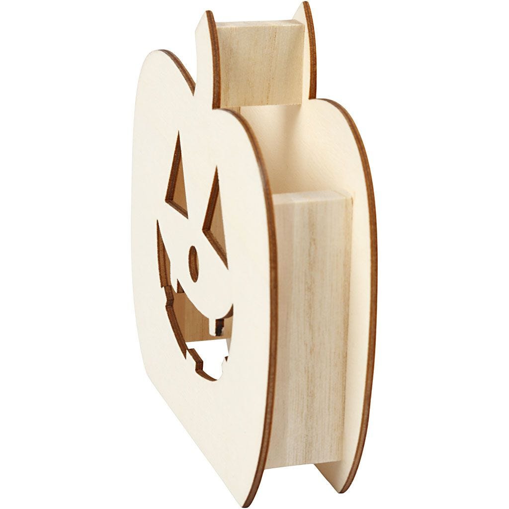 Pumpkin Jack Lantern Plywood 13x3x13.5cm Festive Decor Halloween Events