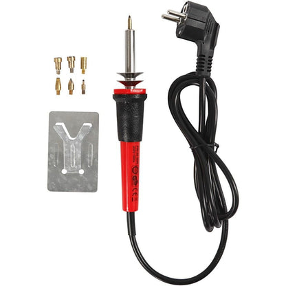 Pyrography Craft Electric Tool With Replaceable Metal Motifs Drawing Needles Kit - Home - Crafts