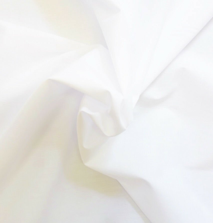 Quality Plain Polycotton Fabric Material 112CM Craft Dressmaking Bunting Per Metre