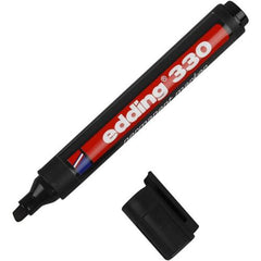 1 x Edding 330 Marker Permanent Pen 1-5 mm Line Chisel Tip Black Colour Waterproof