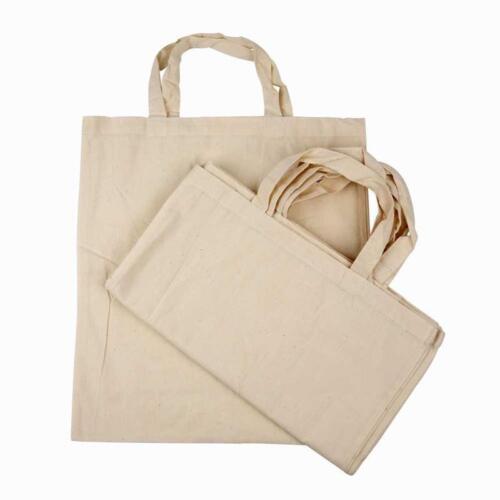 100% Cotton Shopping Bag Reusable Craft Design Personalise Make Natural 42cm