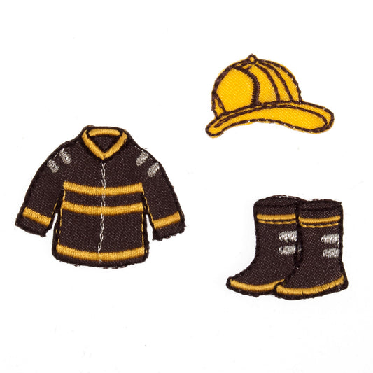 Sew On Motifs Lace Jeans Dresses Garments Appliques Patches 2.4 cm - Fireman Suit - Home - Crafts