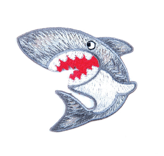 Sew On Motifs Lace Jeans Dresses Garments Appliques Patches 5.3 cm - Grey Shark - Home - Crafts