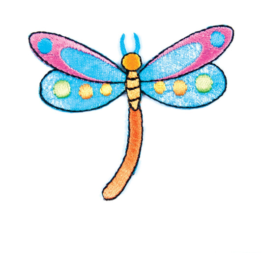 Sew On Motifs Lace Jeans Dresses Garments Appliques Patches 5.5 cm - Dragonfly - Home - Crafts