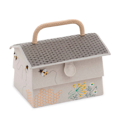 Sewing Box Bee Hive Design Sewing Basket Box With Tray Medium - Home - Crafts
