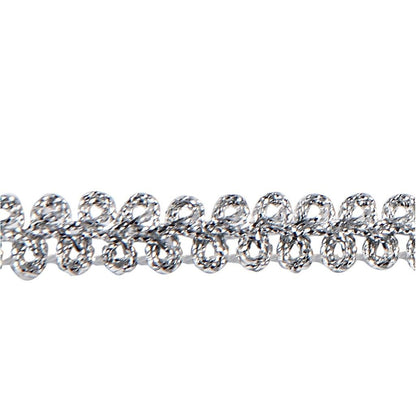 Silver Braided Metallic 10 mm Trim Ribbon Sewing Card Making Craft x 10m - Home - Crafts