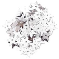 Silver Hologram Large Stars - Home - Crafts