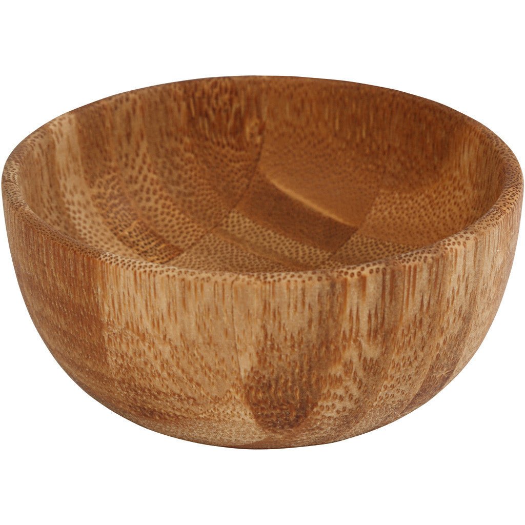 Small Wooden Bowl Serving Decoration Crafts H: 3.5cm D: 8cm - Home - Crafts