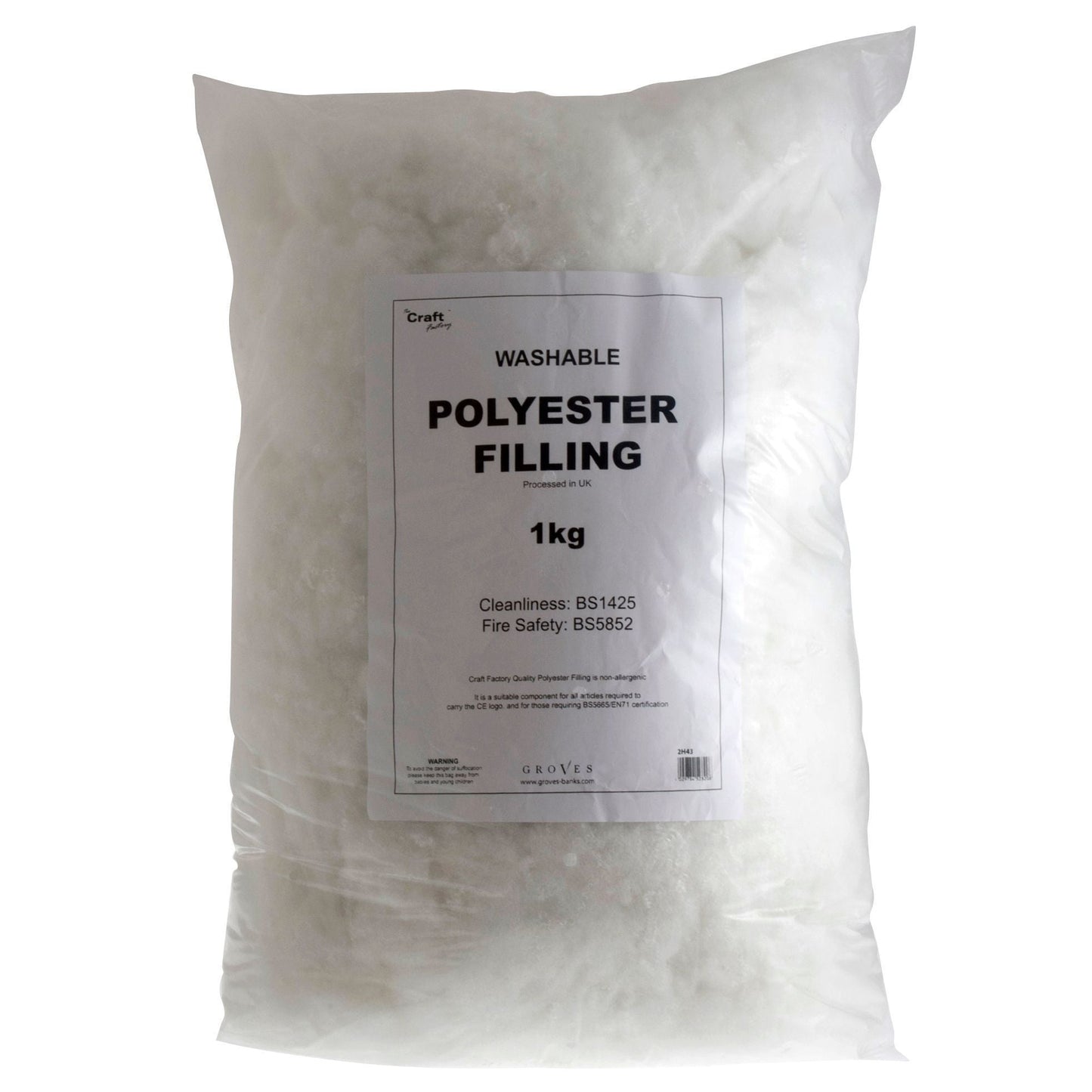 Soft Toy Filling For Soft Toy Kits Felt Kits - 1Kg Bag - Home - Crafts