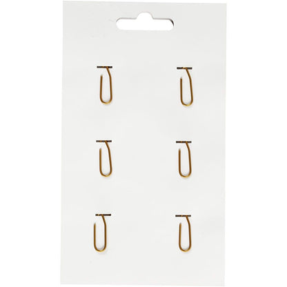 Star Shaped Metal Gold Colour Paperclips For Card Gift Decorations 30 mm x 30 mm - Home - Crafts