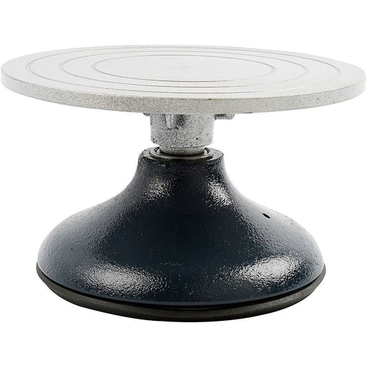 Steel Top Sculpture Wheel With Cast Iron Base For Pottery Modelling D: 18 cm - Home - Crafts