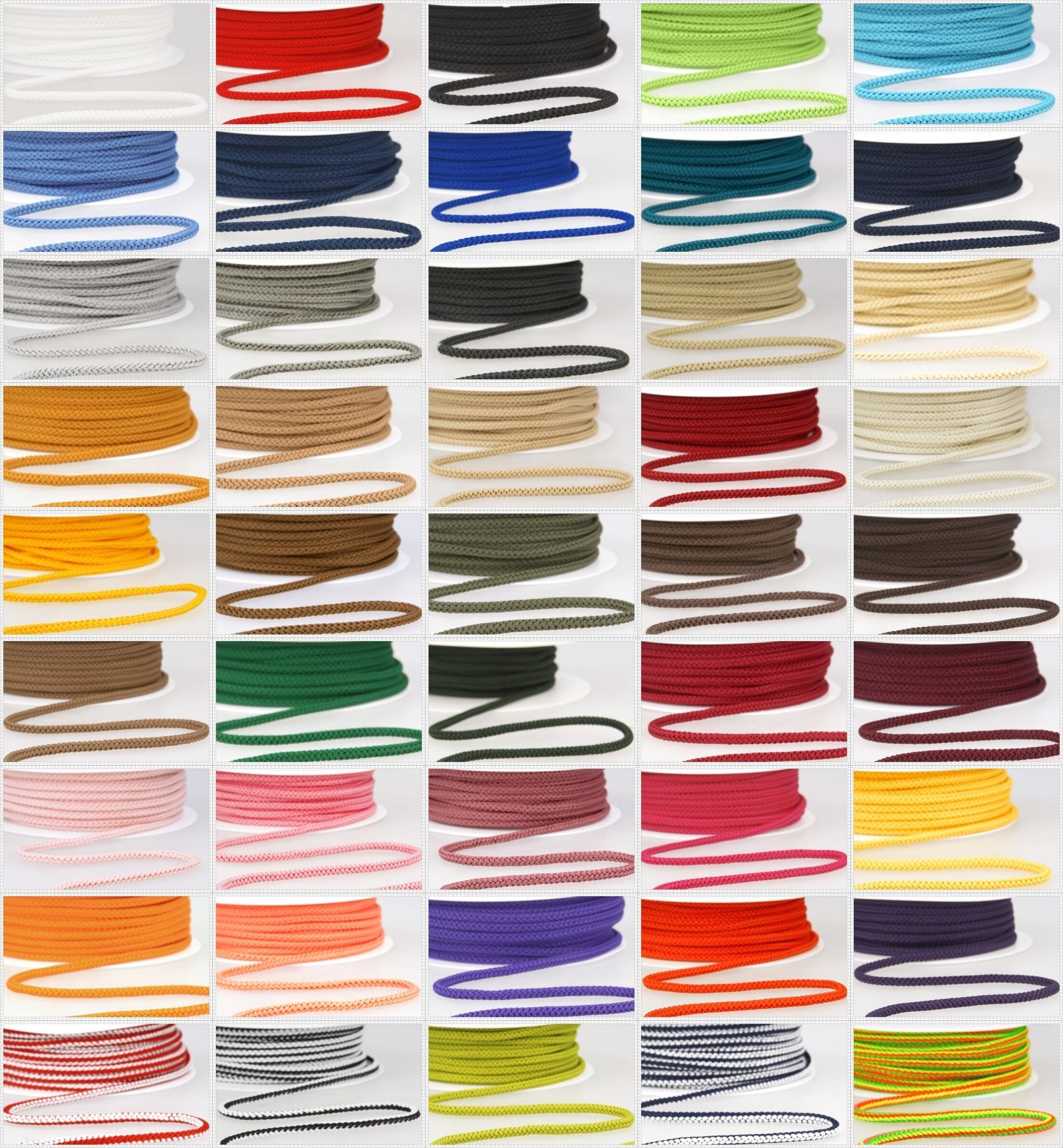 Stephanoise Knitted Cord Macramé Trimmings Crafts 25m x 4.5mm - Select Colour - Home - Crafts