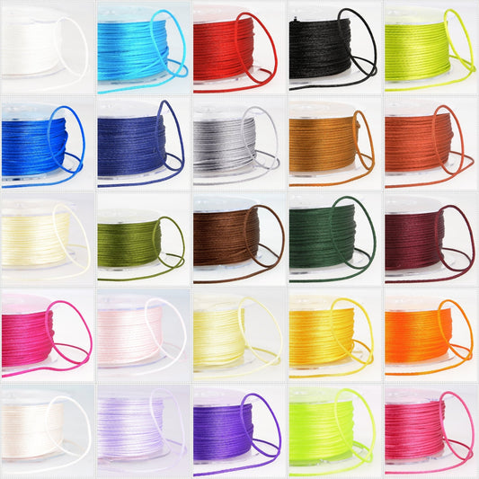 Stephanoise Rattail Cord Macramé Trimmings Crafts 100m x 0mm - Select Colour - Home - Crafts