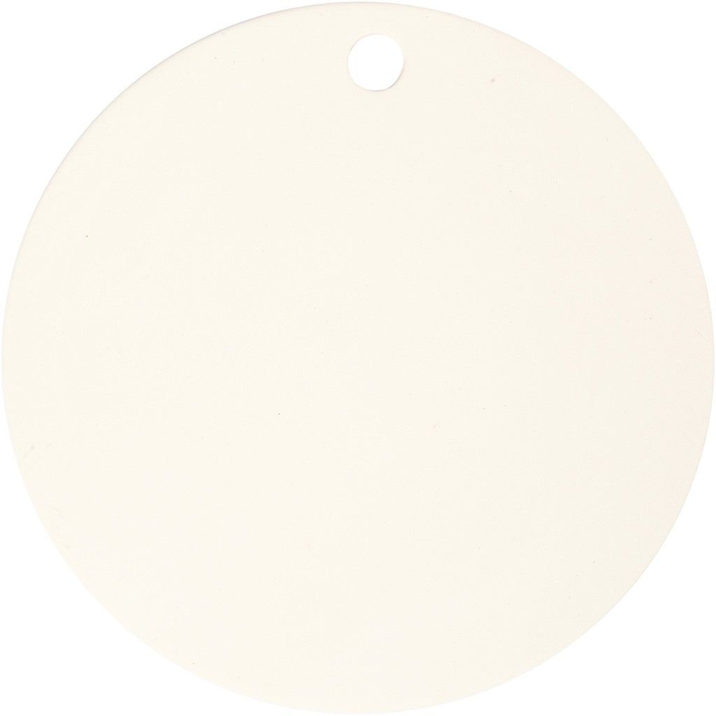 Terracotta Round Plate With Large Hole For Hanging Decorations 15cm - Home - Crafts