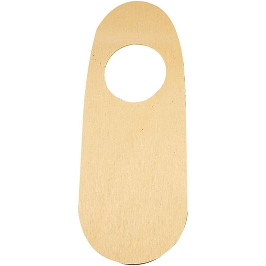 Thin Wood Door Sign With Big Hole Hanging Decoration Crafts H: 25 cm W: 10 cm - Home - Crafts