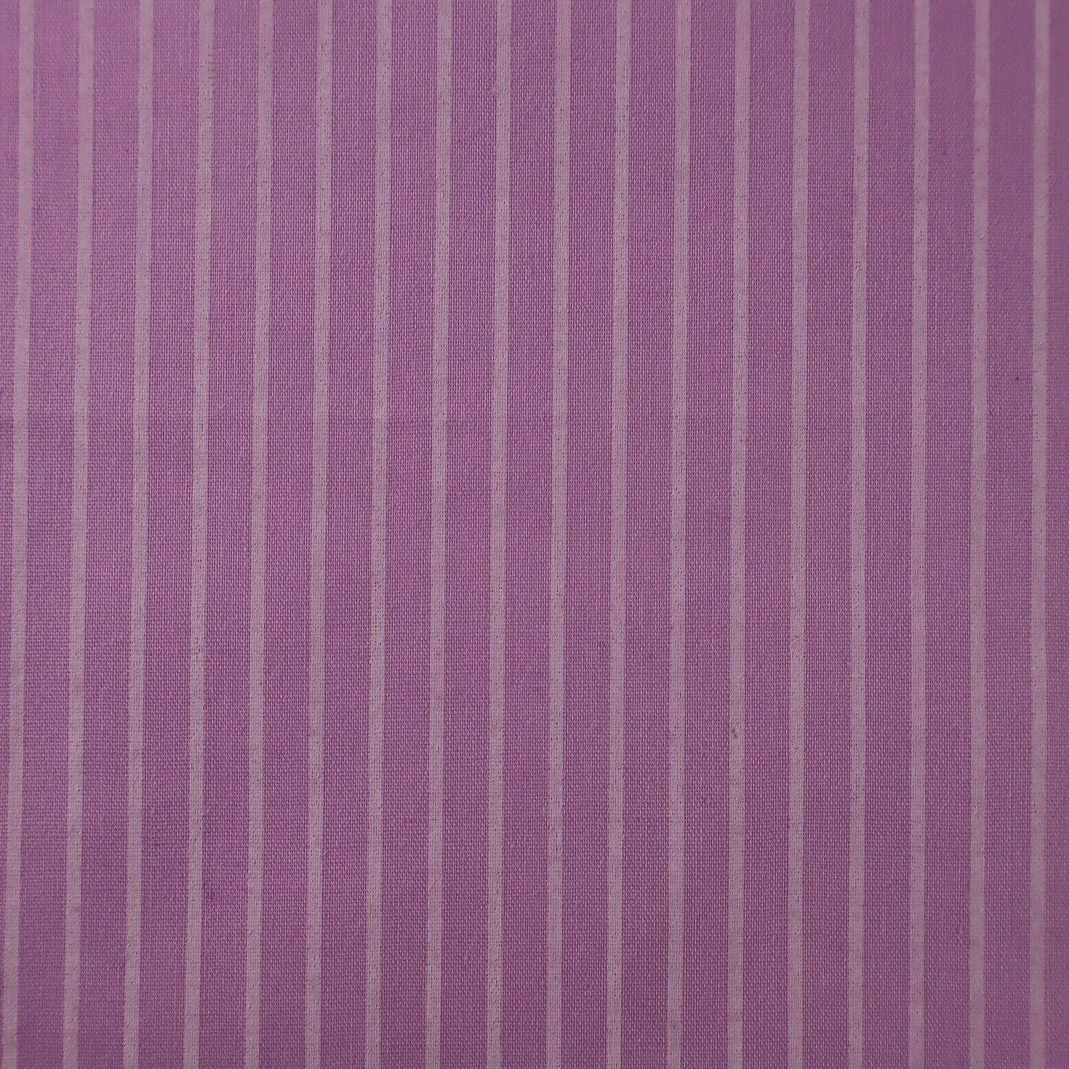 Ticking Stripes Lavender Shabby Chic Polycotton Floral Fabric - Home - Crafts