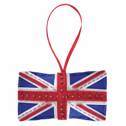 Trimits Pre - Punched Shaped Acrylic Felt Kit For Beginners 14.5 x 8.5cm - Union Jack - Home - Crafts