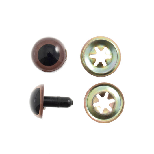 Trimits Soft Toy Eyes With Washers - 10 mm Brown - Home - Crafts
