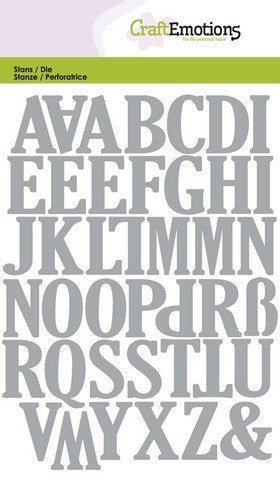 Uppercase Alphabet Stencil Die Universal Embossing Cutting Machine Sizzix Card Making - Home - Crafts