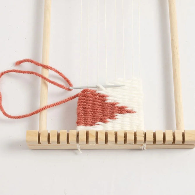 Weaving Discover Kit Training Loom Glue Thread Comb Yarn Needle