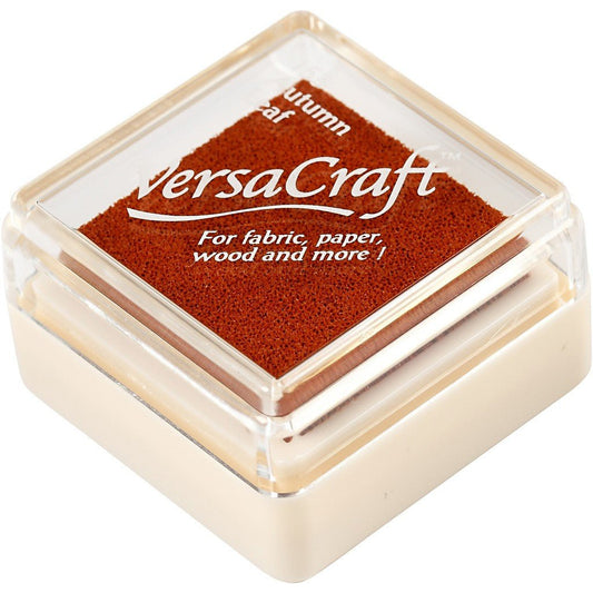 VersaCraft Autumn Leaf Ink Pad Textile Fabric Paper Cardboard Stamp - Home - Crafts