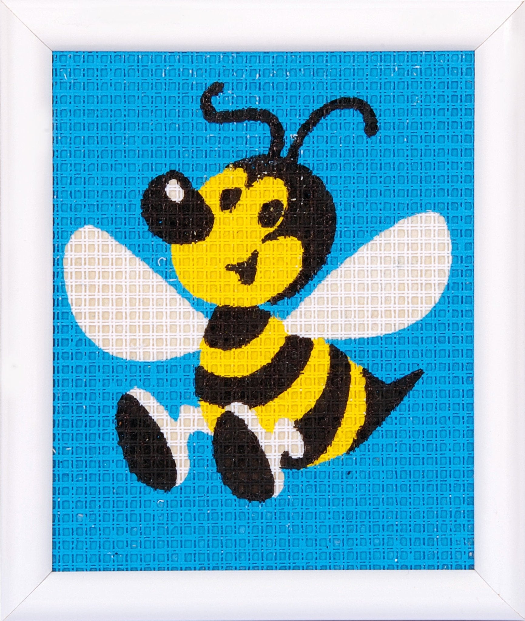 Vervaco Needlepoint Tapestry Canvas Kit Needlecraft 12.5x16cm - Bee - Home - Crafts