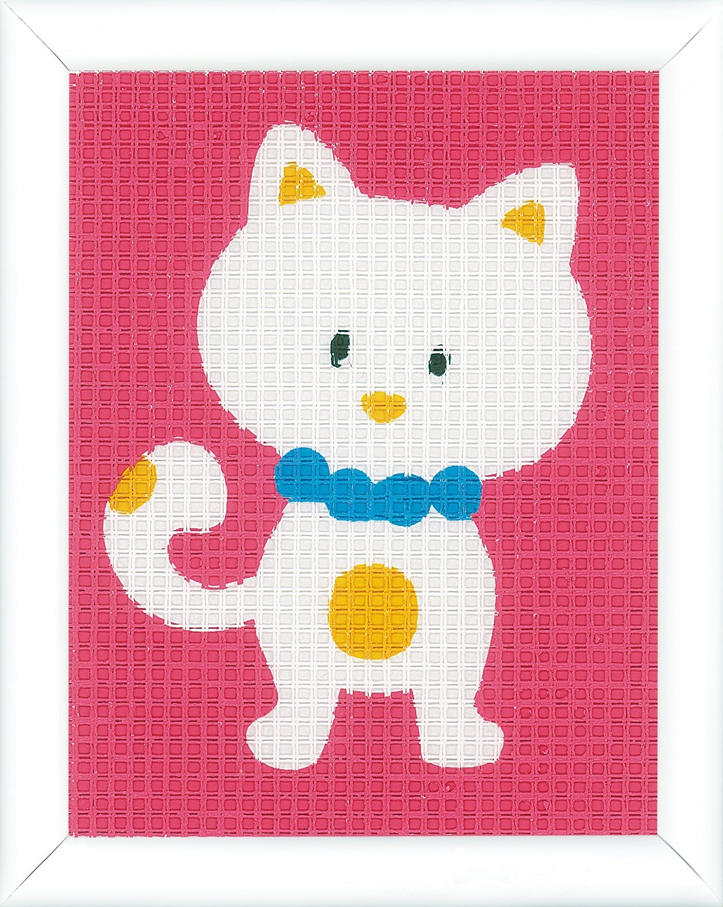 Vervaco Needlepoint Tapestry Canvas Kit Needlecraft 12.5x16cm - Cute Cat - Home - Crafts