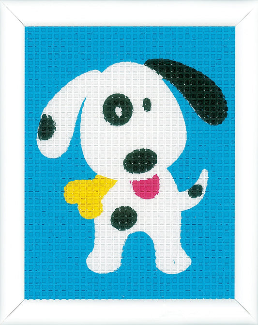 Vervaco Needlepoint Tapestry Canvas Kit Needlecraft 12.5x16cm - Cute Dog