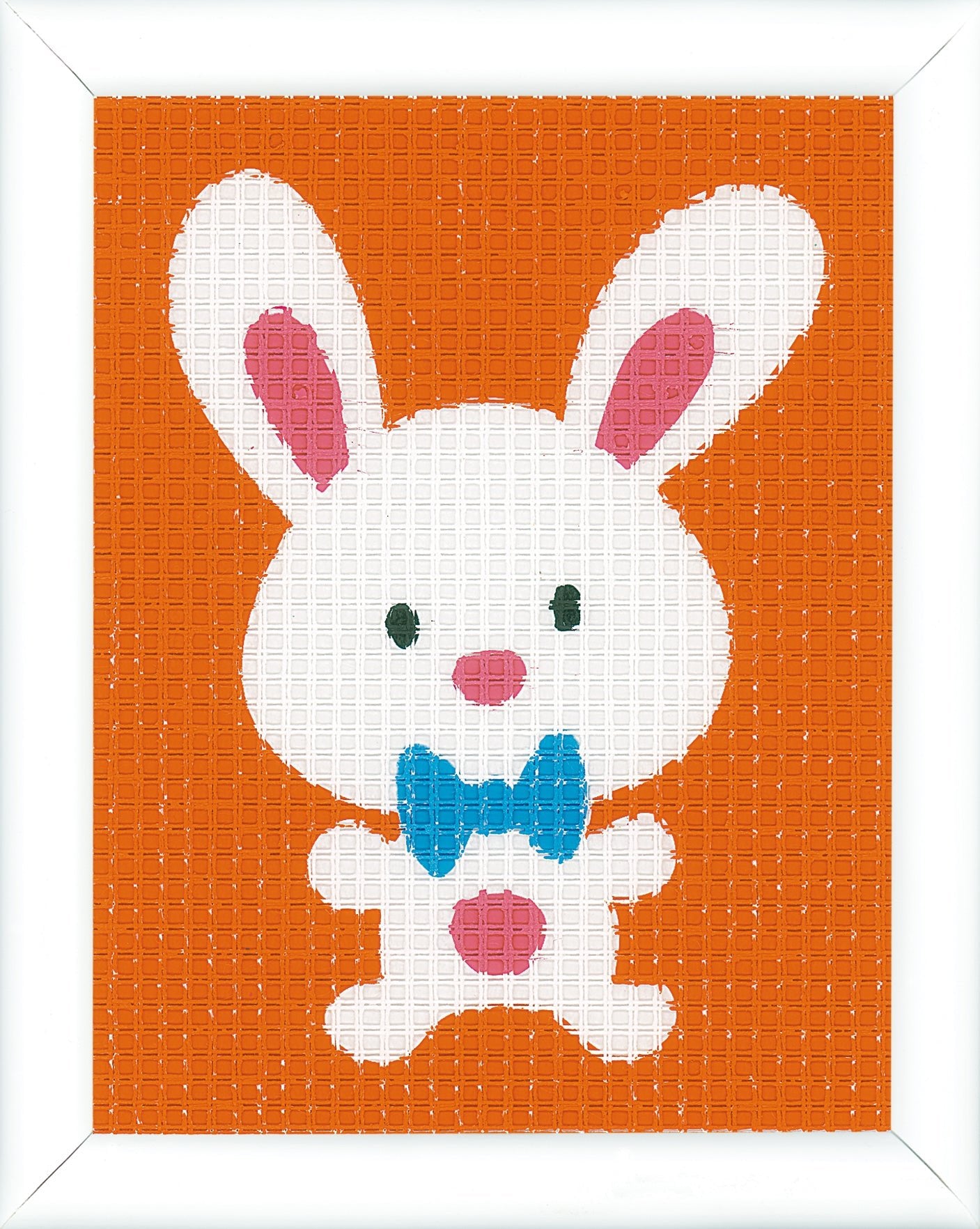 Vervaco Needlepoint Tapestry Canvas Kit Needlecraft 12.5x16cm - Cute Rabbit - Home - Crafts
