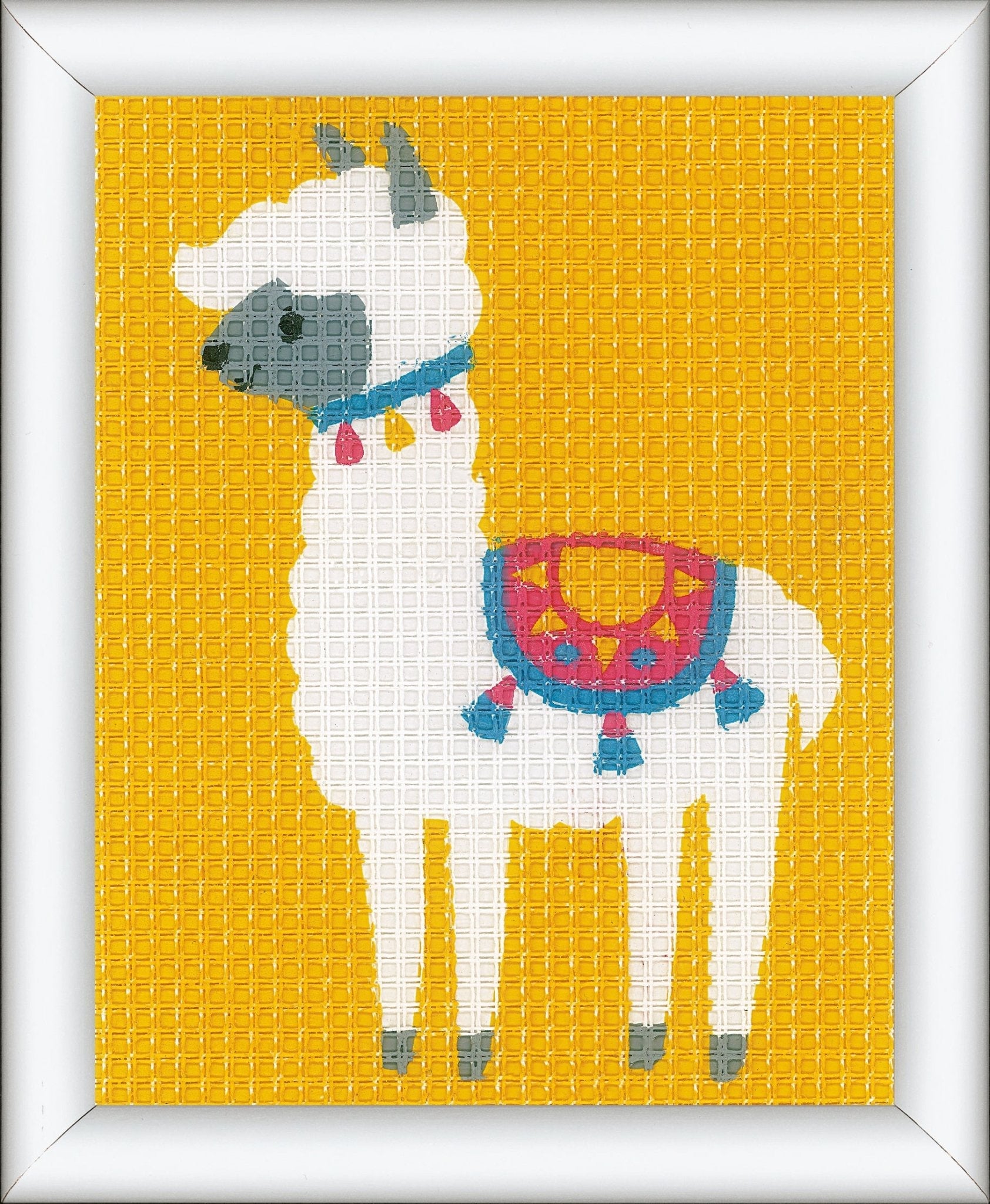 Vervaco Needlepoint Tapestry Canvas Kit Needlecraft 12.5x16cm - Llama - Home - Crafts