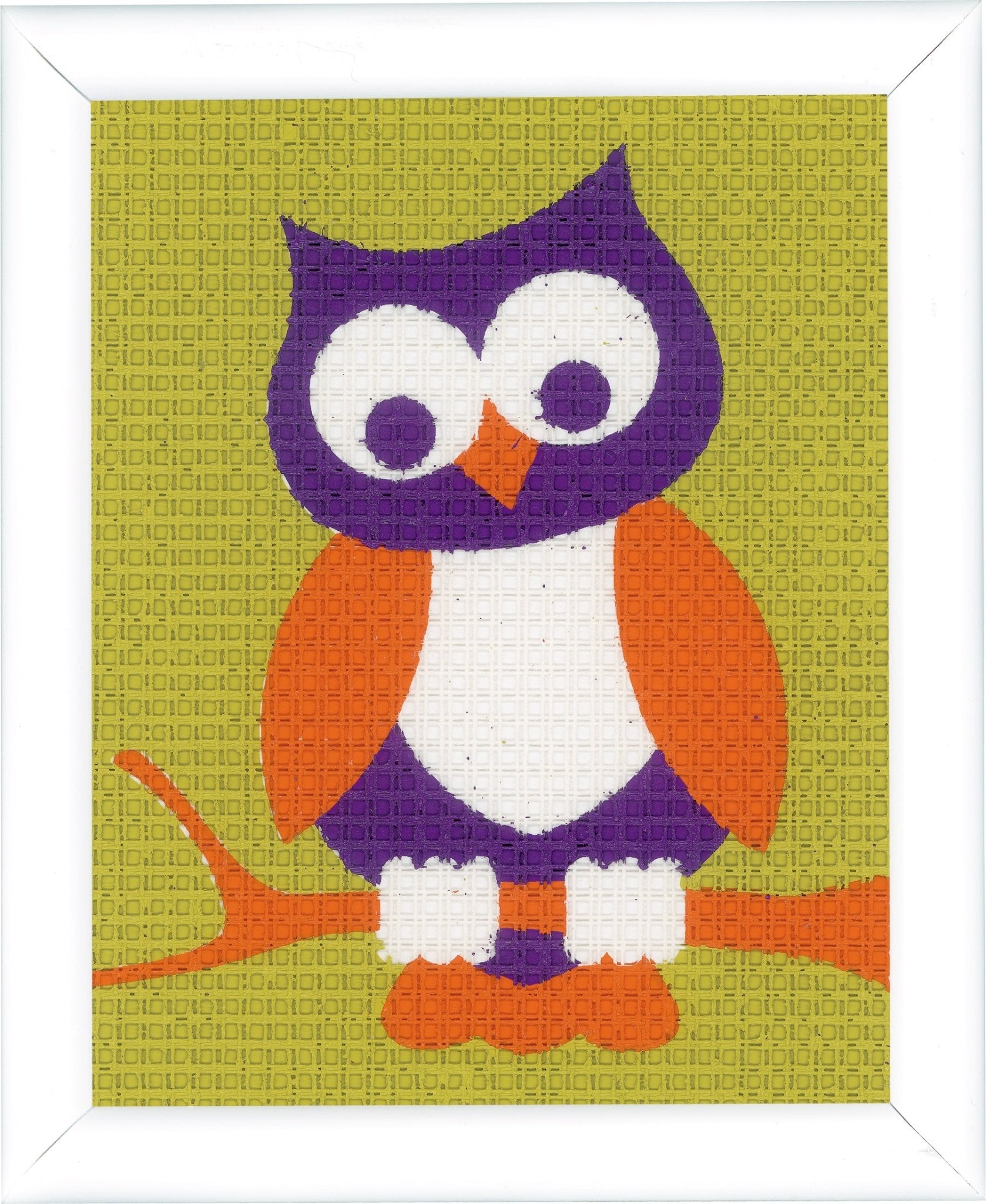 Vervaco Needlepoint Tapestry Canvas Kit Needlecraft 12.5x16cm - Wise Owl - Home - Crafts