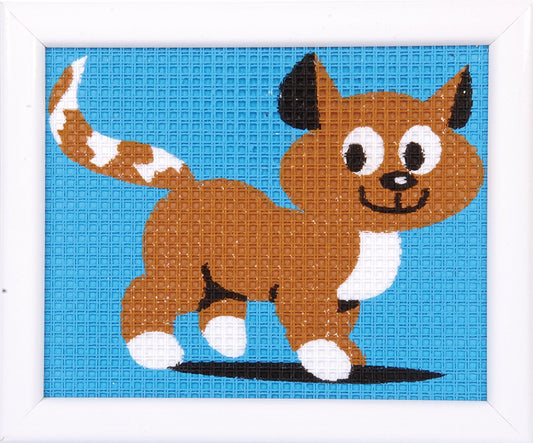 Vervaco Needlepoint Tapestry Canvas Kit Needlecraft 16x12.5cm - Kitten - Home - Crafts