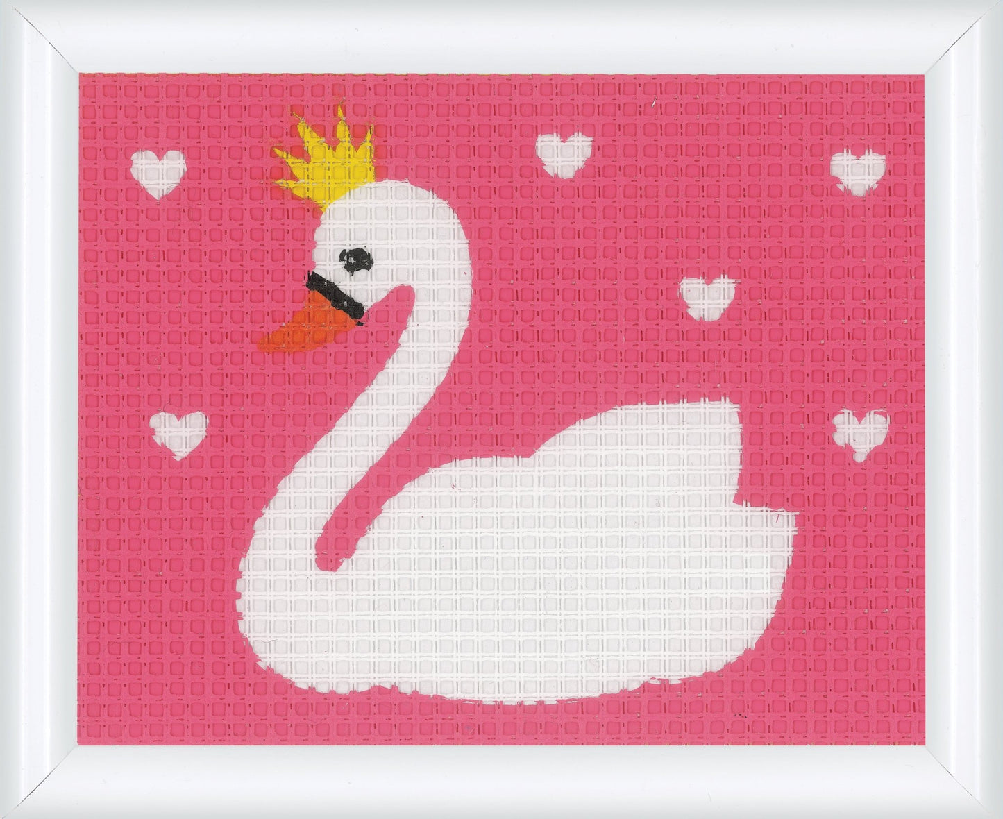 Vervaco Needlepoint Tapestry Canvas Kit Needlecraft 16x12.5cm - Swan - Home - Crafts